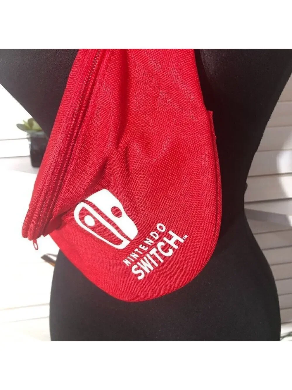 Nintendo Switch Funny Pack Red White Black Buckled Strap
